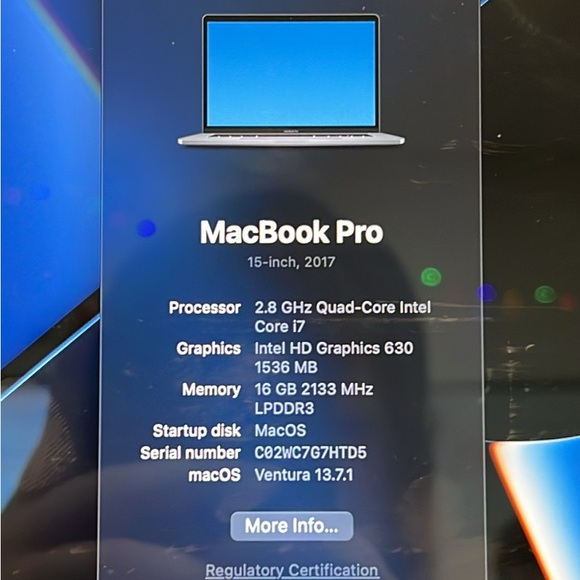 2017 Mac Book Pro